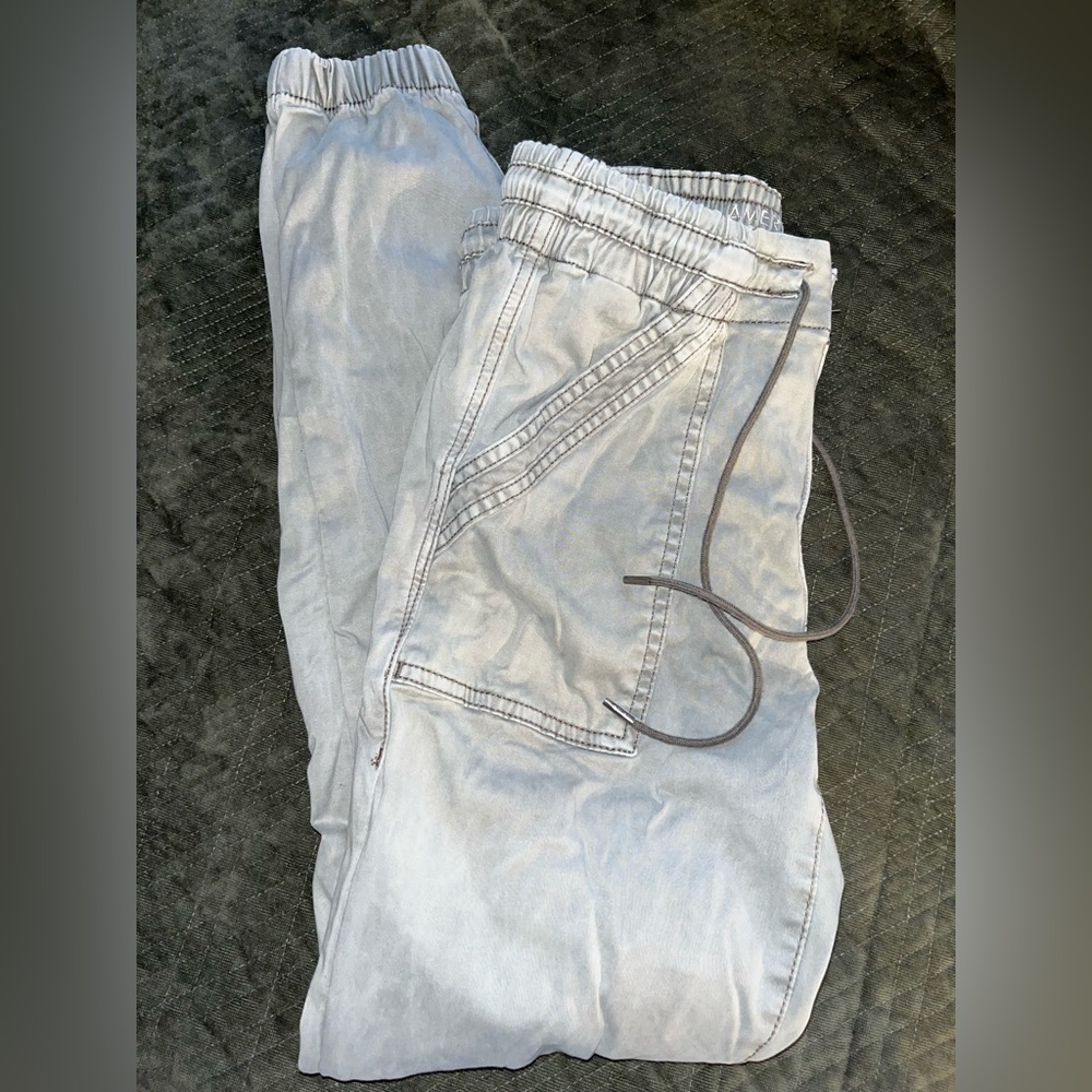 Army green pants from American Eagle